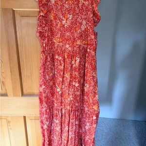 Target Red Floral Maxi Dress